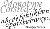fonts like monotype corsiva bold