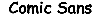 Font Name is Comic